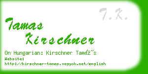 tamas kirschner business card
